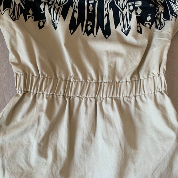 Gap Vena Cava Khaki Short Sleeve Mini Dress Tan Black Beige Awards Season - Picture 12 of 15